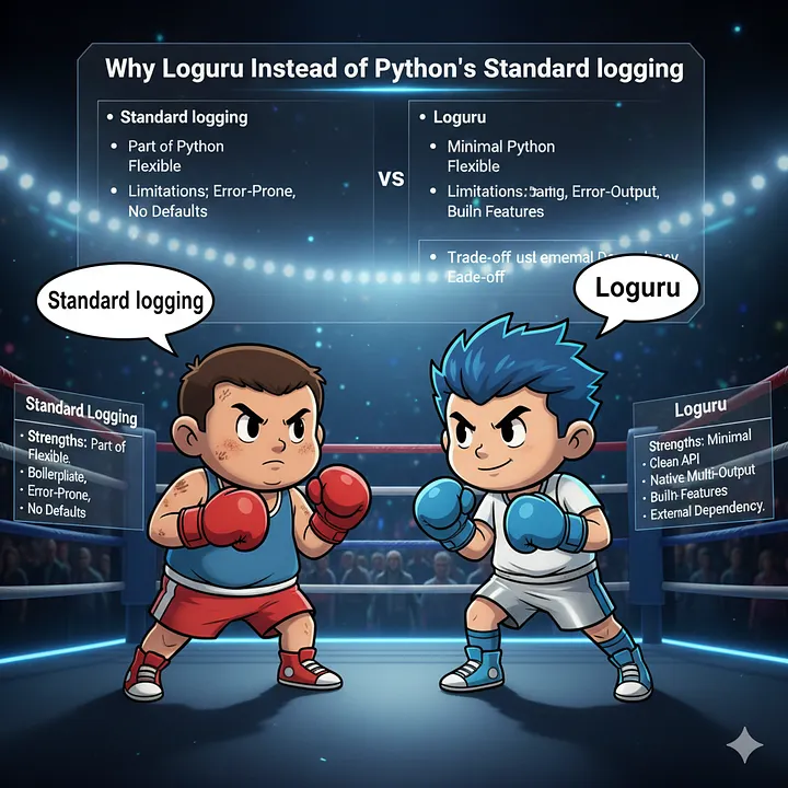 Loguru vs Python Logging