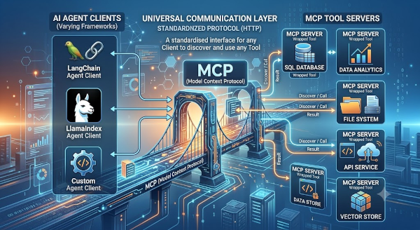 The Problem MCP Solves — N agents × M tools without a standard creates an explosion of bespoke adapters