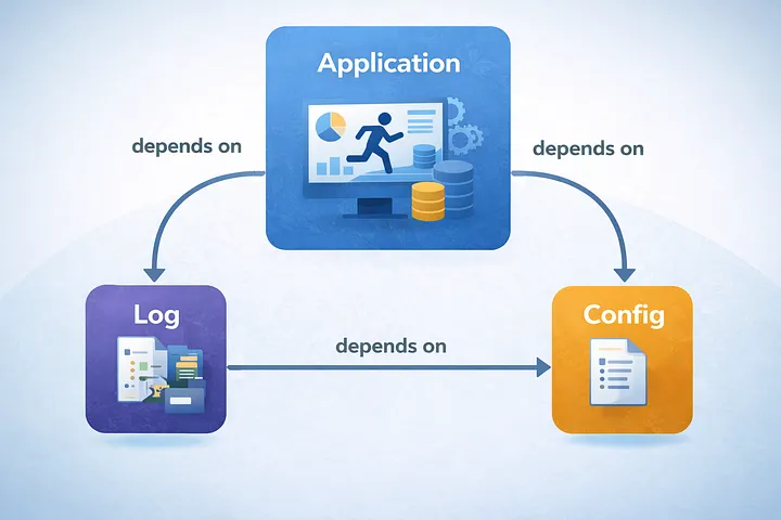 Python Application Configuration and Logging dependency